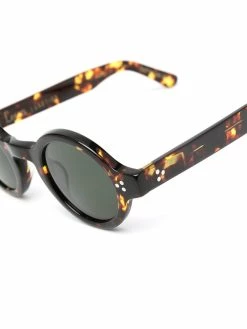 Lesca lunettes de soleil Burt à monture ronde