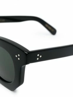 Lesca lunettes de soleil à monture géométrique