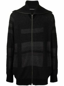 Julius cardigan zippé à col montant