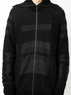 Julius cardigan zippé à col montant