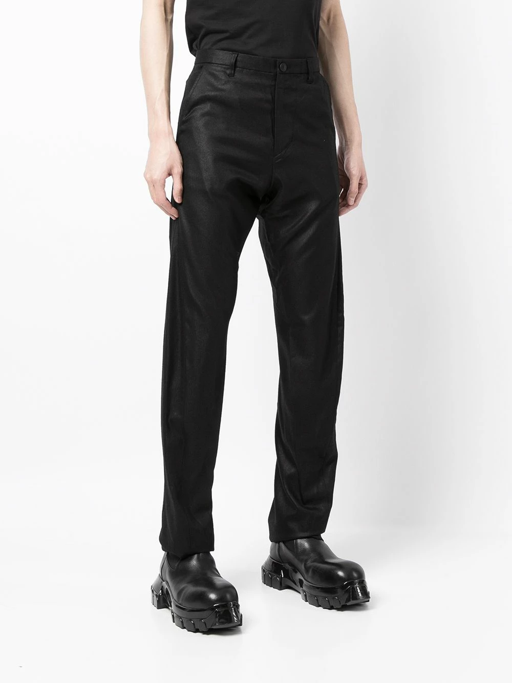 Julius pantalon slim Ă taille haute