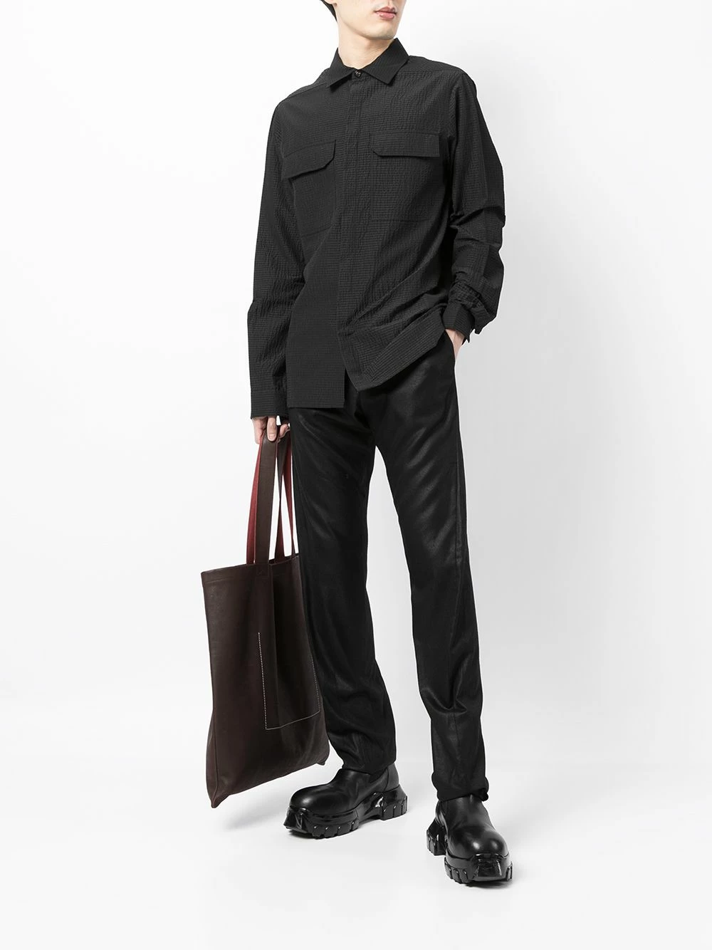 Julius pantalon slim Ă taille haute