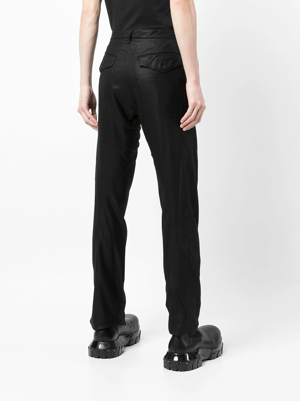 Julius pantalon slim Ă taille haute