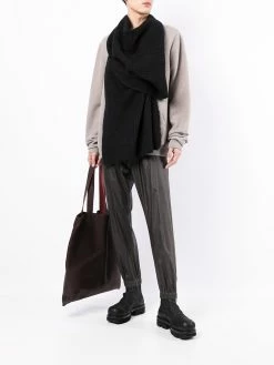 Julius écharpe en maille nervurée